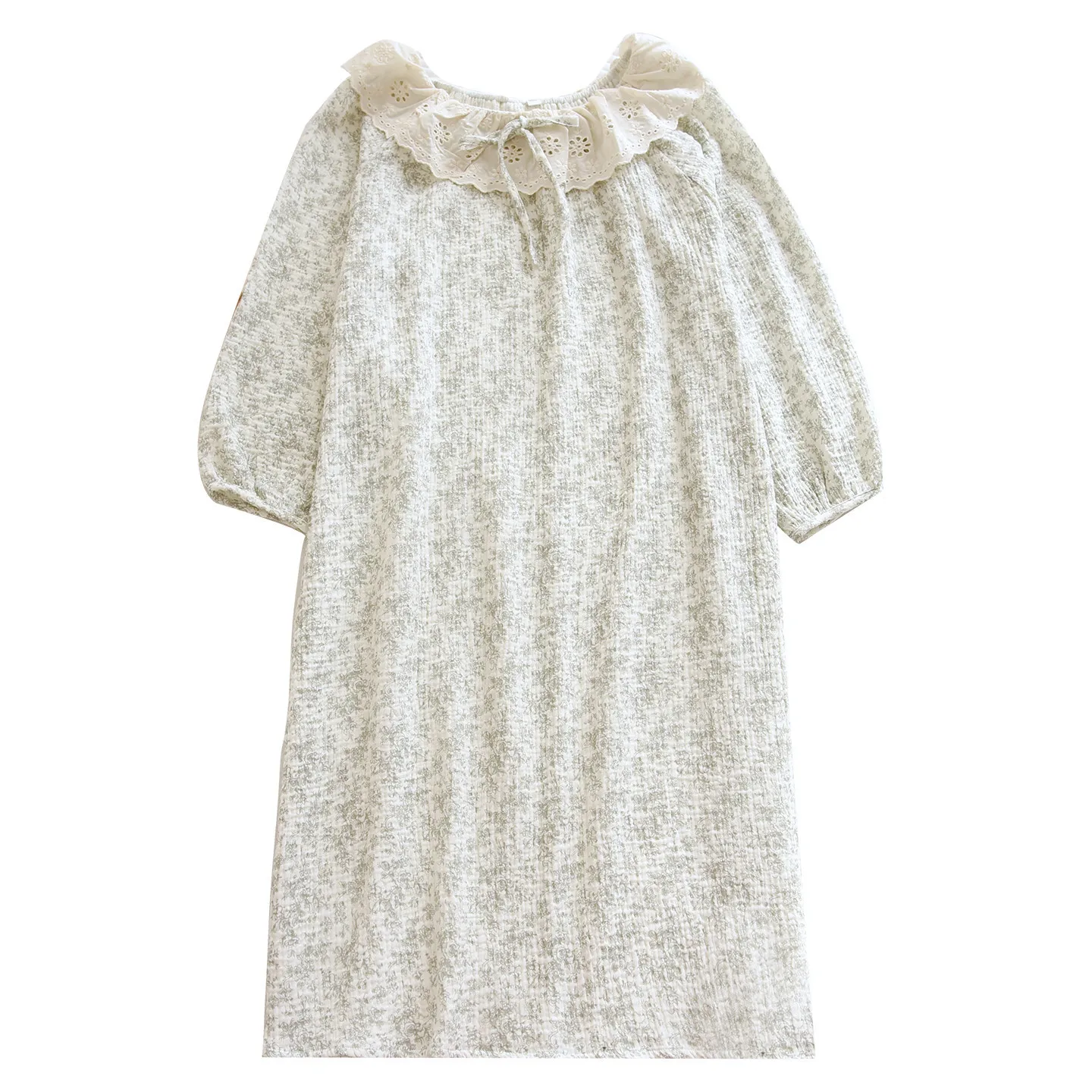 O-neck Cute Sweet Spring and Autumn Fragmented Flower Printing Long Night Dress Thin Sleeping Dress Long Sleeved Home Nightdress
O-neck Cute Sweet Spring and Autumn Fragmented Flower Printing Long Night Dress Thin Sleeping Dress Long Sleeved Home Nightdress