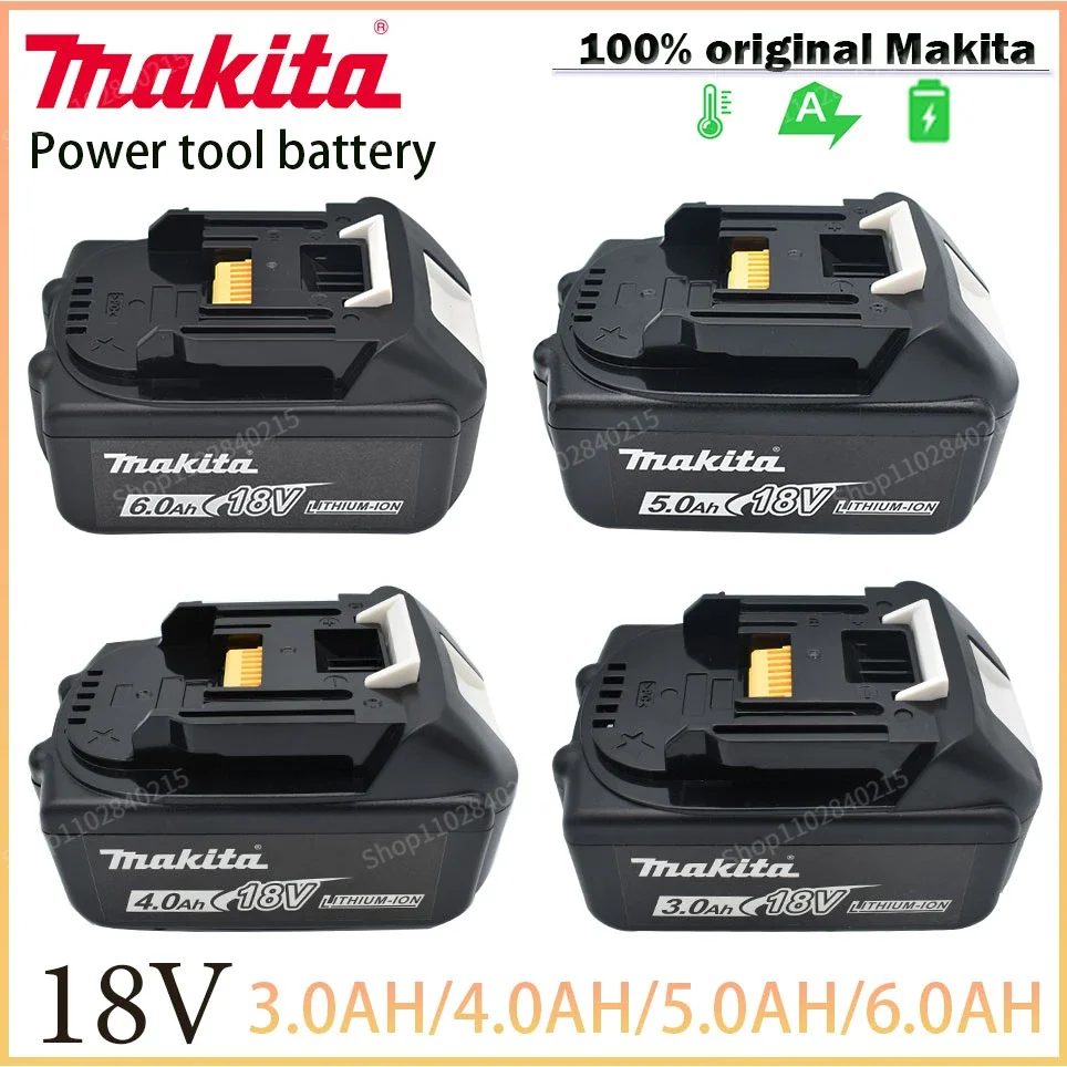 18V Makita 3.0AH/4.0AH/5.0AH/6.0Ah Rechargeable Power Tool Battery With LED Lithium-ion Battery BL1860B BL1830 BL1850
18V Makita 3.0AH/4.0AH/5.0AH/6.0Ah Rechargeable Power Tool Battery With LED Lithium-ion Battery BL1860B BL1830 BL1850