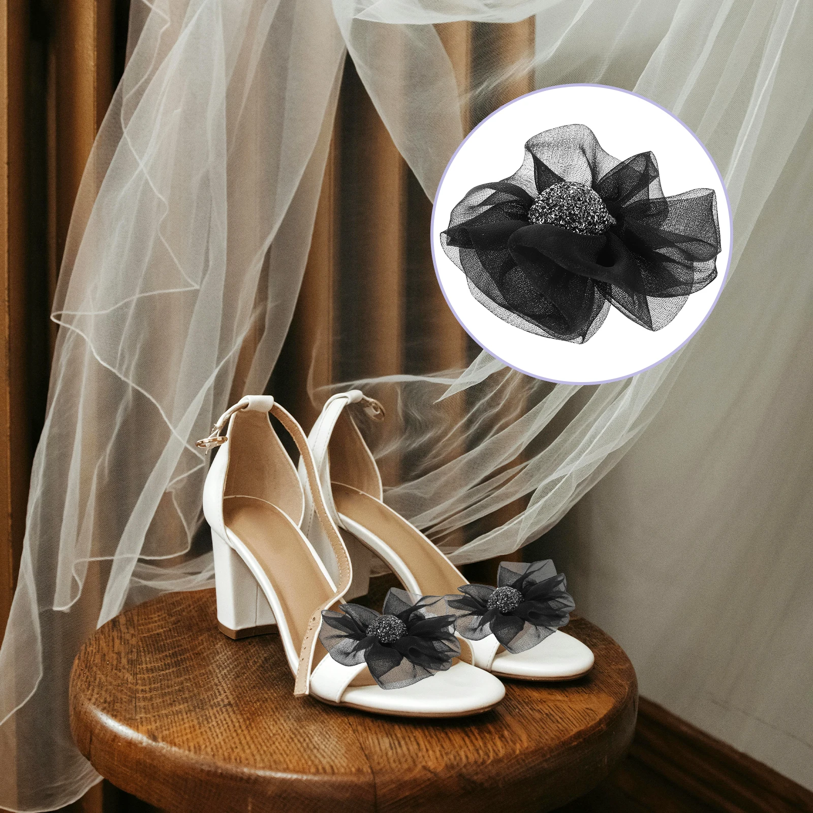 2pcs Detachable Flower Shoe Clips Elegant Rhinestone Chiffon Charms High Heel Decorative Accessories Wedding Bridal
2pcs Detachable Flower Shoe Clips Elegant Rhinestone Chiffon Charms High Heel Decorative Accessories Wedding Bridal