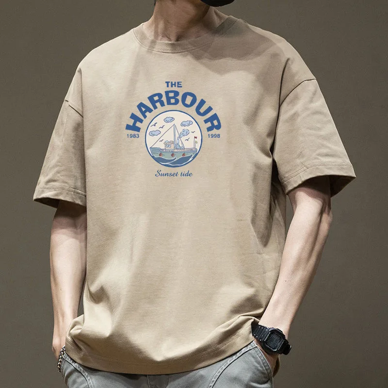 Men's Summer Cotton Short-Sleeved T-Shirt Men Tide Ins Personality Printing Teenage Short-Sleeved T-Shirt Bottoming Men's T Tops
Men's Summer Cotton Short-Sleeved T-Shirt Men Tide Ins Personality Printing Teenage Short-Sleeved T-Shirt Bottoming Men's T Tops