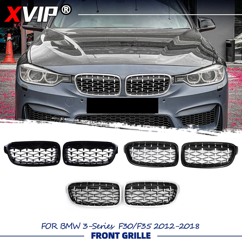 Решетка радиатора XVIP Diamonds Style для BMW 3-Series F30 F35 2012-2018, глянцевая черная, замена передней решетки автомобиля
Решетка радиатора XVIP Diamonds Style для BMW 3-Series F30 F35 2012-2018, глянцевая черная, замена передней решетки автомобиля