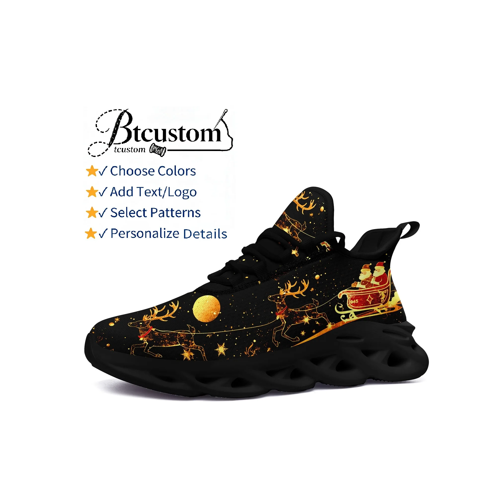 Custom Unisex Sports & Hiking Shoes,Christmas Daily Casual Sneakers,Festive Customizable Design
Custom Unisex Sports & Hiking Shoes,Christmas Daily Casual Sneakers,Festive Customizable Design