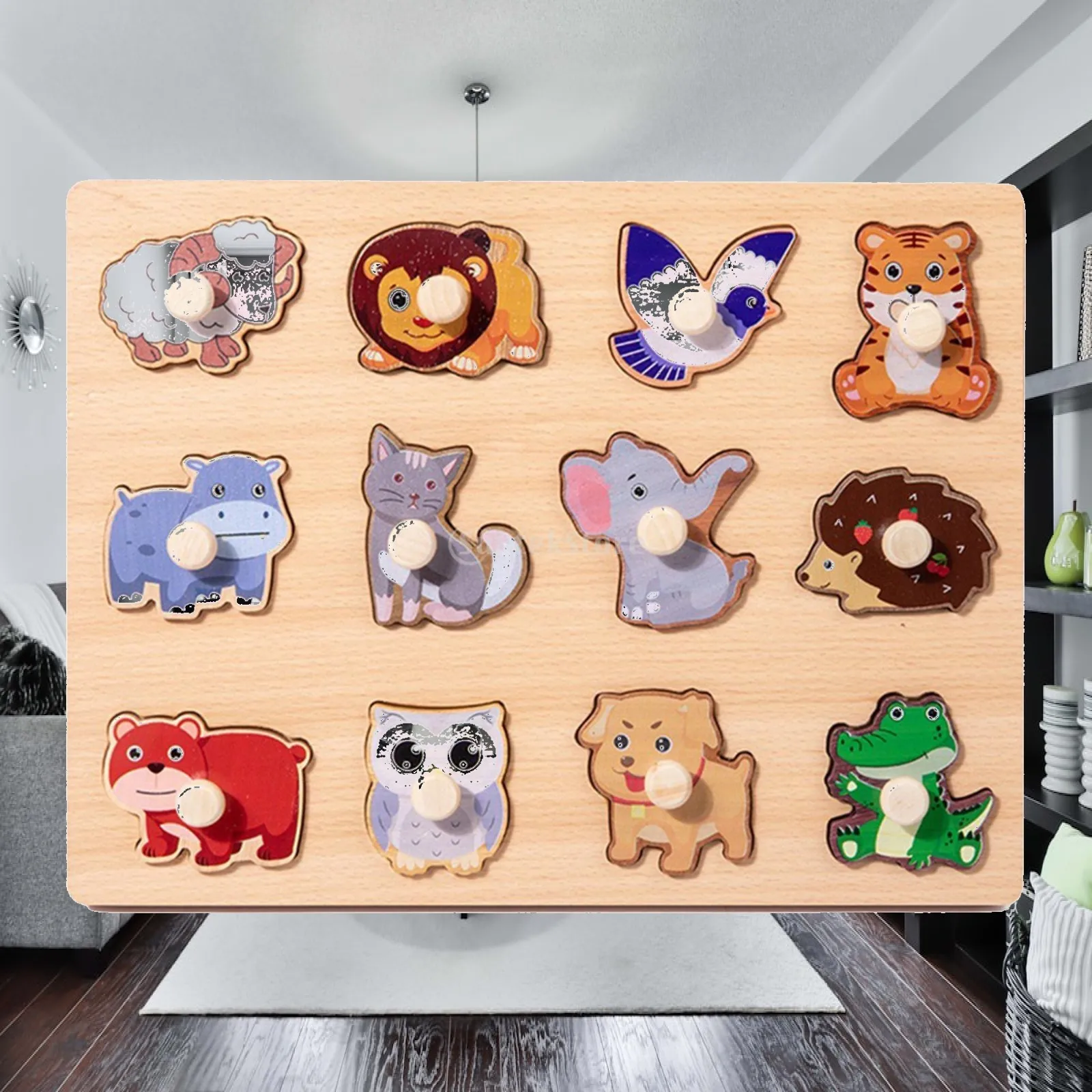 Wooden Peg Puzzle, Matching Games, Shape Matching Board, Early Educational, Learning Puzzles, for Preschool, Kids, Interactive
Wooden Peg Puzzle, Matching Games, Shape Matching Board, Early Educational, Learning Puzzles, for Preschool, Kids, Interactive
