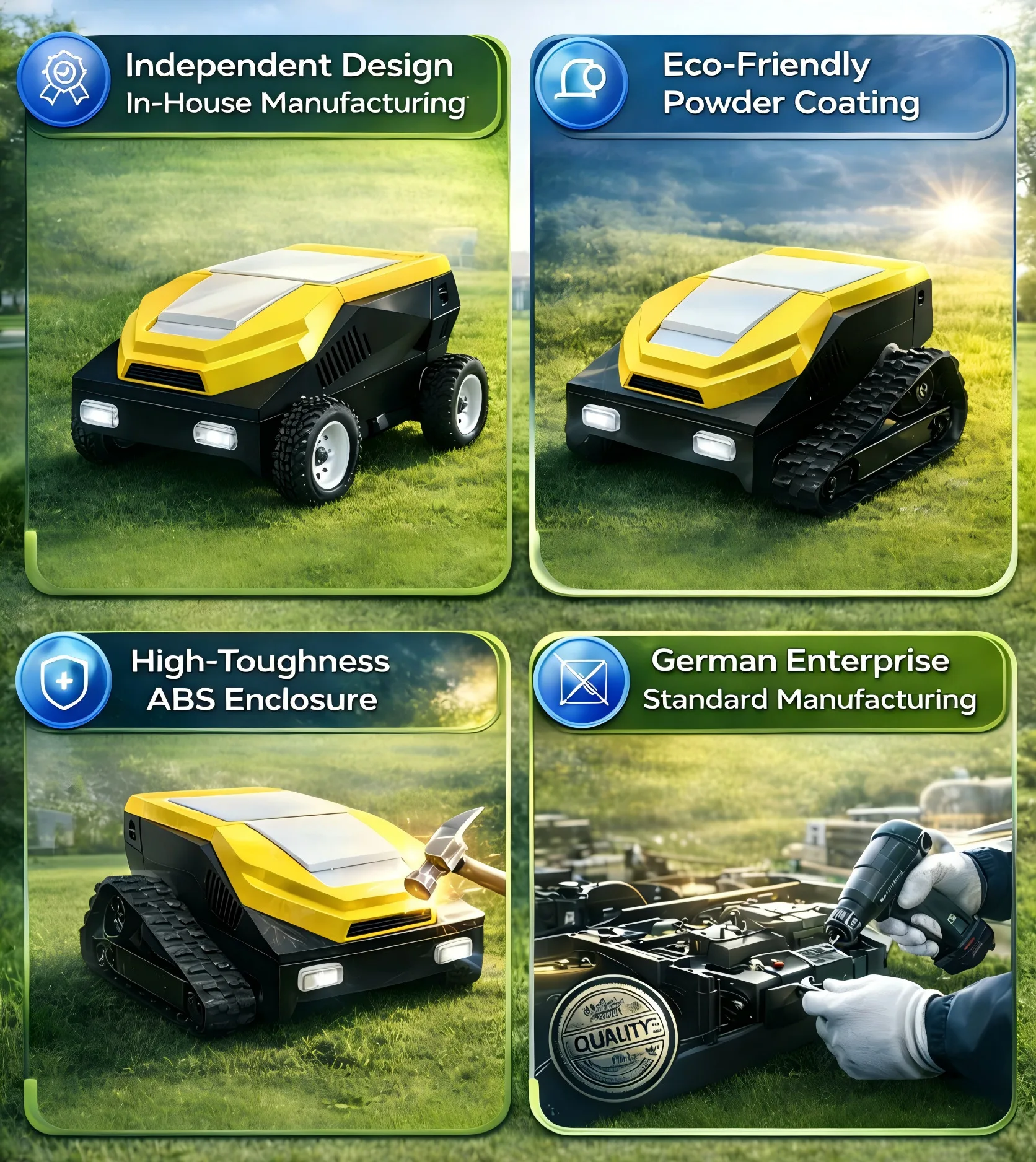 31Inch 4-Stroke Robot Smart Lawn Mower Industrial Grade 24V Wireless Automatic Grass Cutter 452Cc Engine RC Lawnmower
31Inch 4-Stroke Robot Smart Lawn Mower Industrial Grade 24V Wireless Automatic Grass Cutter 452Cc Engine RC Lawnmower