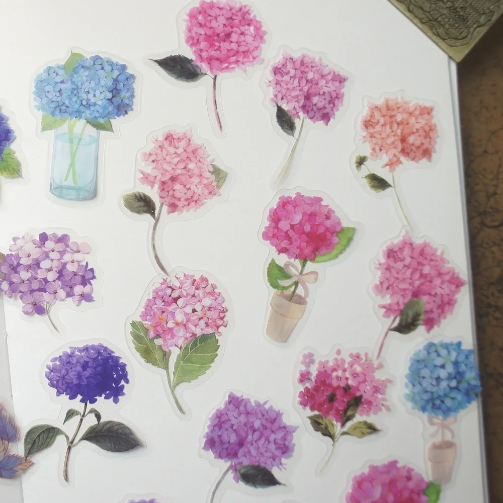 98pcs MINI Purple Blue Pink Hydrangea Flowers Style PVC Sticker Scrapbooking DIY Gift Label Decoration Tag
98pcs MINI Purple Blue Pink Hydrangea Flowers Style PVC Sticker Scrapbooking DIY Gift Label Decoration Tag