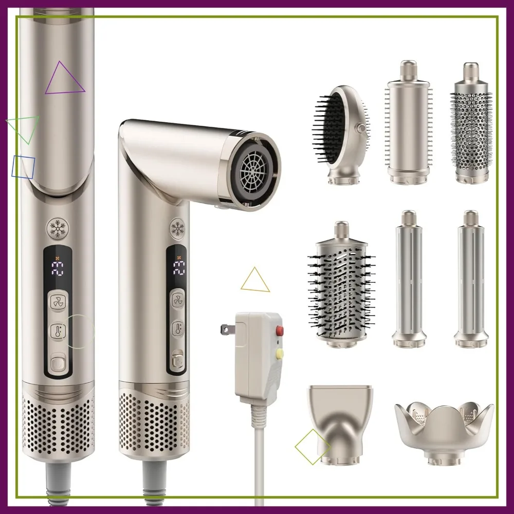 8-in-1 Hot Air Styler & Blow Dryer Brush, Ionic Hair Volumizer, Curler & Straightener, Fast Drying, Frizz-Free, No Heat Damage
8-in-1 Hot Air Styler & Blow Dryer Brush, Ionic Hair Volumizer, Curler & Straightener, Fast Drying, Frizz-Free, No Heat Damage