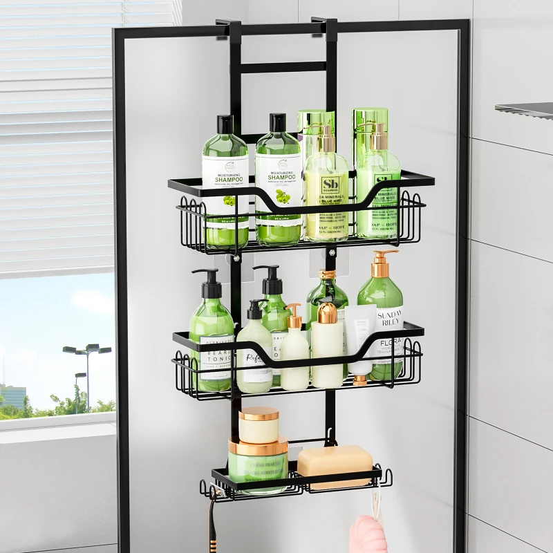 No-hole Bathroom Shelf Behind The Door Storage Rack Wall-mounted Layered Basket Shelf NEW
No-hole Bathroom Shelf Behind The Door Storage Rack Wall-mounted Layered Basket Shelf NEW