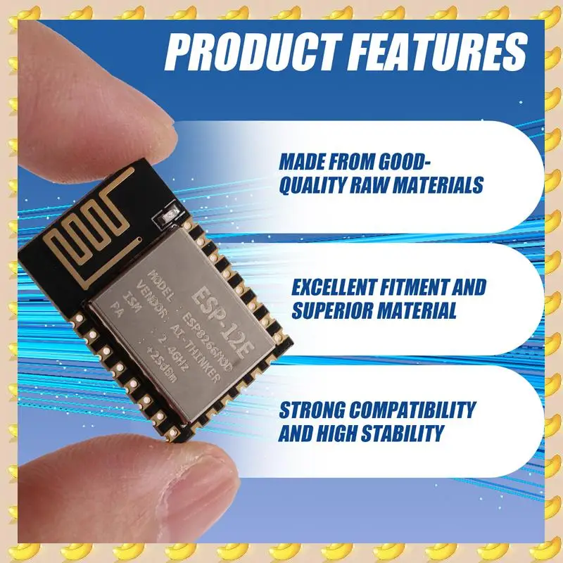 Последовательный модуль A45U ESP-12E ESP8266 Последовательный порт в сборе 802.11B/G/N Портативный модуль Wi-Fi SOC
Последовательный модуль A45U ESP-12E ESP8266 Последовательный порт в сборе 802.11B/G/N Портативный модуль Wi-Fi SOC