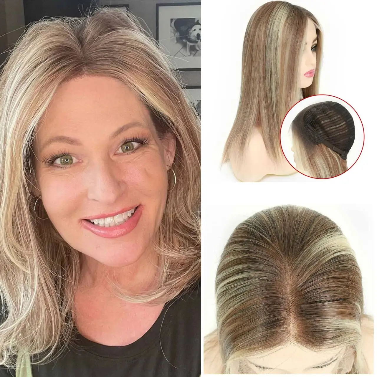 Swiss Lace Front Wig Mixed Blonde Rooted 100% Chinese Virgin Remy Human Hair Natural Hair Wig for Women Jewish Thinning Hair Wig
Swiss Lace Front Wig Mixed Blonde Rooted 100% Chinese Virgin Remy Human Hair Natural Hair Wig for Women Jewish Thinning Hair Wig