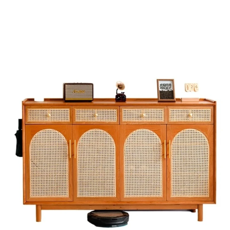 Nordic Solid Wood Vintage Shoe Cabinet Household Rattan Entrance Cabinet Cherrywood Storage Storage Hallway
Nordic Solid Wood Vintage Shoe Cabinet Household Rattan Entrance Cabinet Cherrywood Storage Storage Hallway