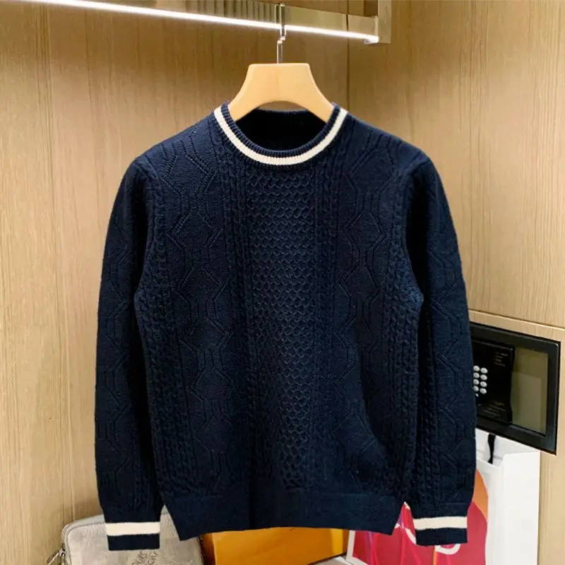Men's Clothing Winter Fashion Twist Knitted Sweater Men Trendy Casual Solid Color Warm Versatile Handsome Men Sweater Pullovers
Men's Clothing Winter Fashion Twist Knitted Sweater Men Trendy Casual Solid Color Warm Versatile Handsome Men Sweater Pullovers