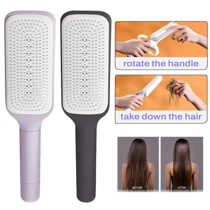 Rotatable Self Cleaning Hair Brush Massage Air Cushion Comb Magic Retractable Comb For Women Anti-static Hair Smoothing Comb
Rotatable Self Cleaning Hair Brush Massage Air Cushion Comb Magic Retractable Comb For Women Anti-static Hair Smoothing Comb
