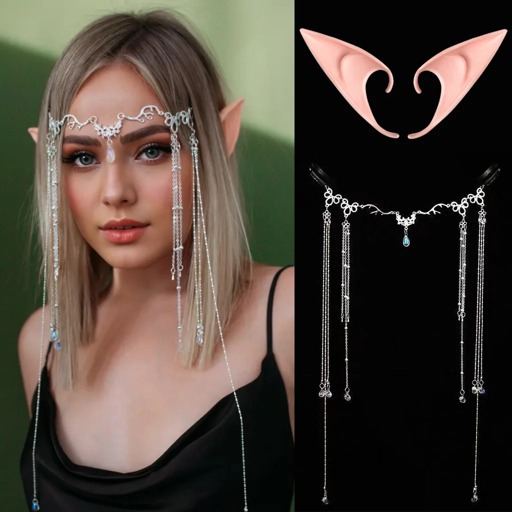 Elegant Shinning Rhinestones Long Tassel Hairwear Women's Costume Accessory for Cosplay Halloween Elf Princess
Elegant Shinning Rhinestones Long Tassel Hairwear Women's Costume Accessory for Cosplay Halloween Elf Princess
