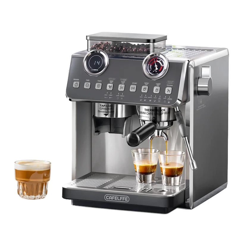 New Arrival 58mm Portafilter Semi-Automatic Coffee Maker Electric Grinder Stainless Steel Espresso Machines 20Bar High Pressure
New Arrival 58mm Portafilter Semi-Automatic Coffee Maker Electric Grinder Stainless Steel Espresso Machines 20Bar High Pressure