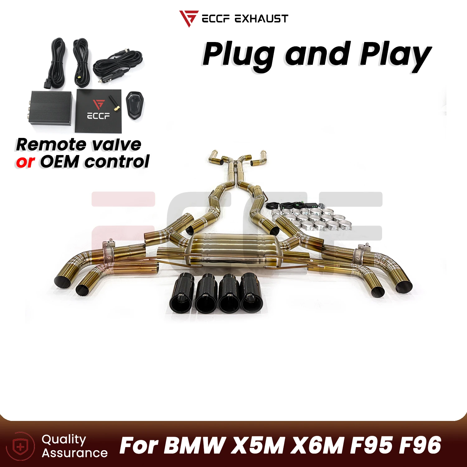 For BMW X5M X6M F95 F96 Titanium Catback Exhaust System Plug and Play Performance Upgrade Easy Installation
For BMW X5M X6M F95 F96 Titanium Catback Exhaust System Plug and Play Performance Upgrade Easy Installation
