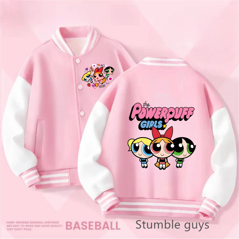 New Kawaii The Powerpuff Print Girls Anime Children Baseball Clothes Autumn Kids Jacket Boys Girls Sportswear Coats
New Kawaii The Powerpuff Print Girls Anime Children Baseball Clothes Autumn Kids Jacket Boys Girls Sportswear Coats