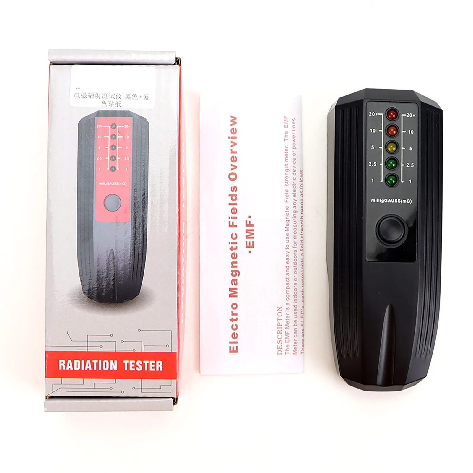 Radiation Detector Electromagnetic Field High Sensitivity Made ABS Material Matching LED Indicator Light Accuracy EMF Tester
Radiation Detector Electromagnetic Field High Sensitivity Made ABS Material Matching LED Indicator Light Accuracy EMF Tester