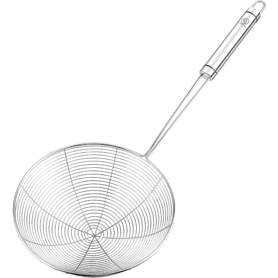 Stainless Steel Kitchen Accessory Utensils Set for Cooking and Food Preparation Fine Mesh Strainer with Wired Spider Spoon for
Stainless Steel Kitchen Accessory Utensils Set for Cooking and Food Preparation Fine Mesh Strainer with Wired Spider Spoon for