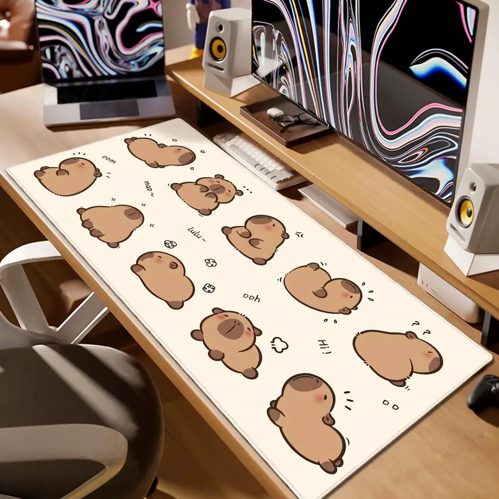 Capybara Cute Mouse Pad 900x 400 Computer Desk Mat 3mm thick Super Big Large All Size Lock Edge Creative Rubber Keyboard Mat
Capybara Cute Mouse Pad 900x 400 Computer Desk Mat 3mm thick Super Big Large All Size Lock Edge Creative Rubber Keyboard Mat