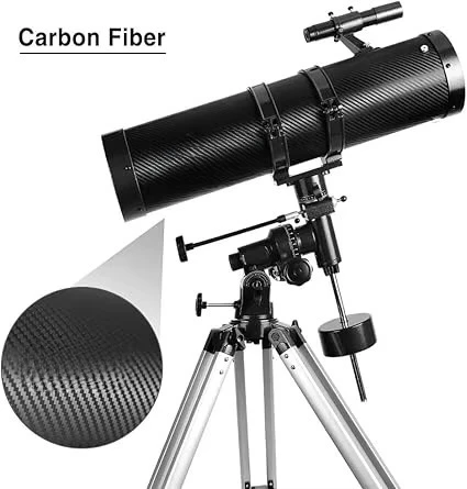 Powerful 650mm Focuser Astronomical Telescope 130mm Objective Lens Waterproof Adjustable Aluminum Alloy Tripod 5x24 Finder Scope
Powerful 650mm Focuser Astronomical Telescope 130mm Objective Lens Waterproof Adjustable Aluminum Alloy Tripod 5x24 Finder Scope