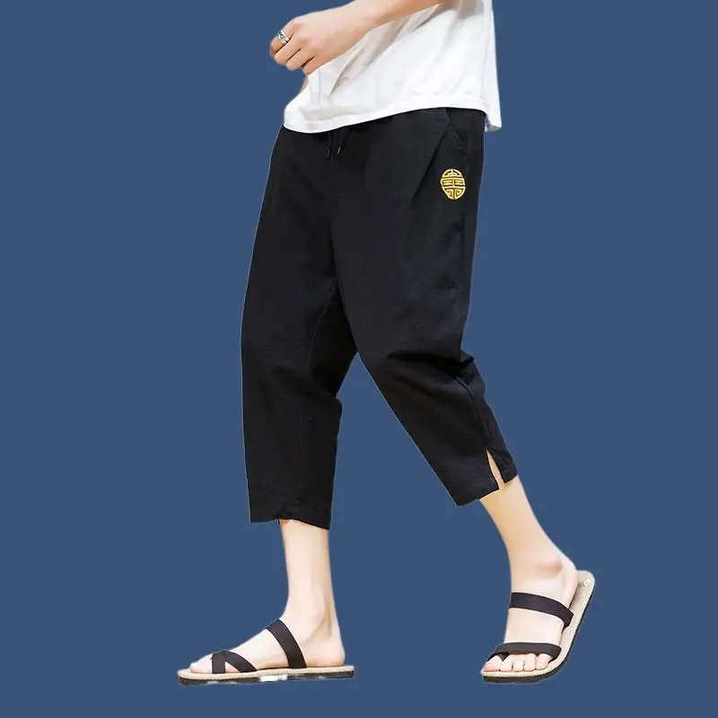 Men Summer Loose Casual Chinese Style Fashionable and Versatile Loose Casual Cropped Pants
Men Summer Loose Casual Chinese Style Fashionable and Versatile Loose Casual Cropped Pants