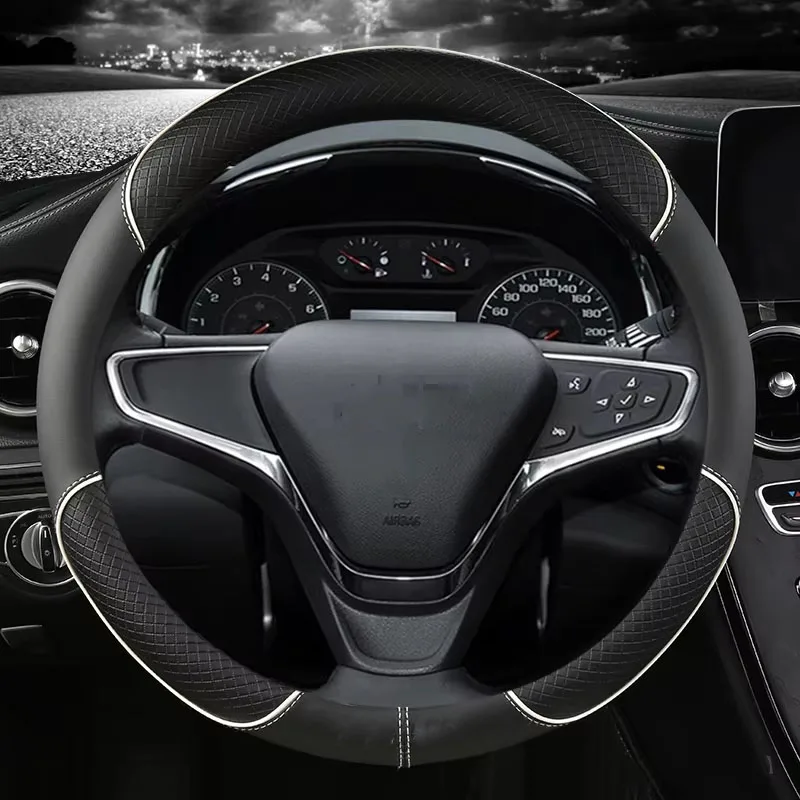 For Chevrolet Orlando Colorado Malibu Cruz Car Styling Microfiber Leather 38CM Steering Wheel Cover Interior Accessories
For Chevrolet Orlando Colorado Malibu Cruz Car Styling Microfiber Leather 38CM Steering Wheel Cover Interior Accessories