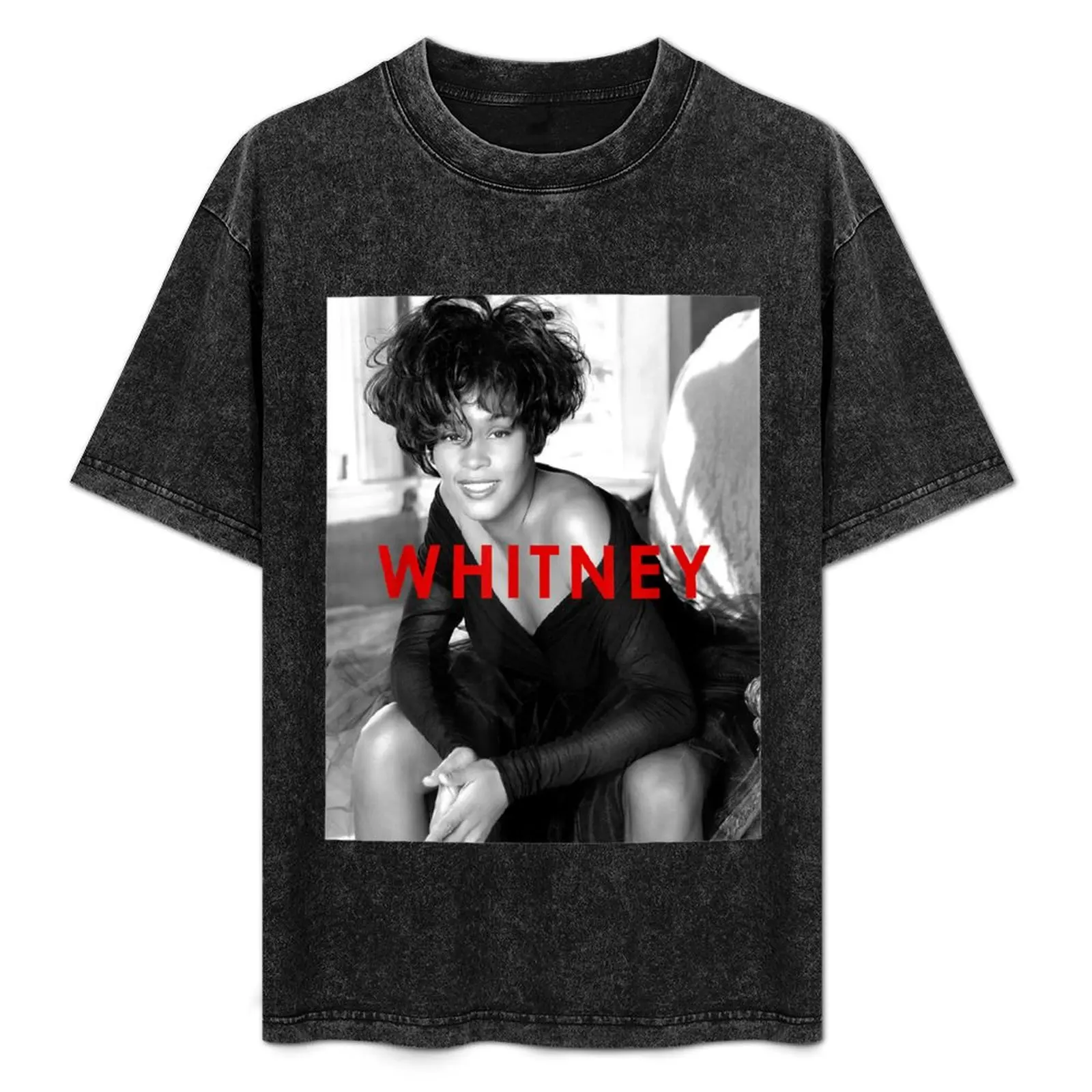 Whitney Houston Official B&W Photo Red Title T-Shirt Casual Loose Short Sleeve Tee for Men
Whitney Houston Official B&W Photo Red Title T-Shirt Casual Loose Short Sleeve Tee for Men