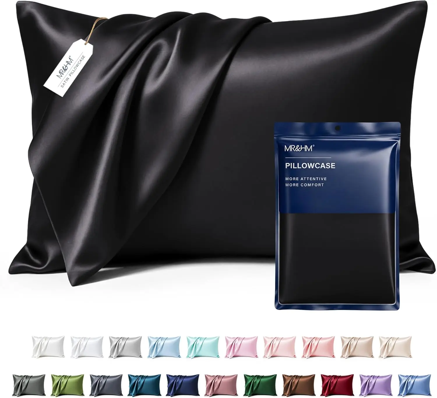 Satin Pillowcase for Hair and Skin, Silk Satin Pillowcase 2 Pack, Queen Size Pillow Cases Set of 2, Silky Pillow Cover with Enve
Satin Pillowcase for Hair and Skin, Silk Satin Pillowcase 2 Pack, Queen Size Pillow Cases Set of 2, Silky Pillow Cover with Enve