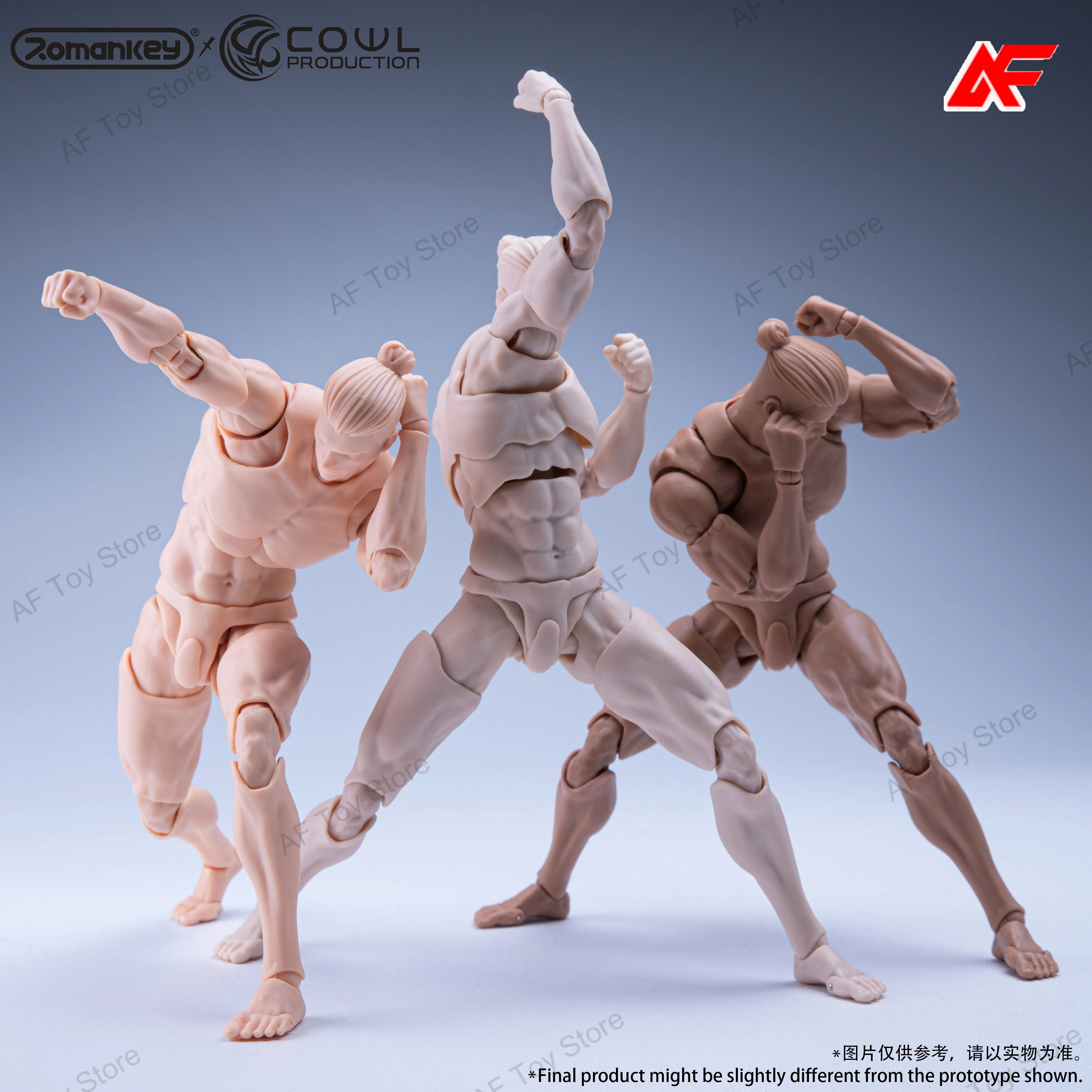 Romankey X COWL 1/12 Scale Male Muscular Body Super Flexible Movable Doll 16.5cm Action Figure Model Toys
Romankey X COWL 1/12 Scale Male Muscular Body Super Flexible Movable Doll 16.5cm Action Figure Model Toys