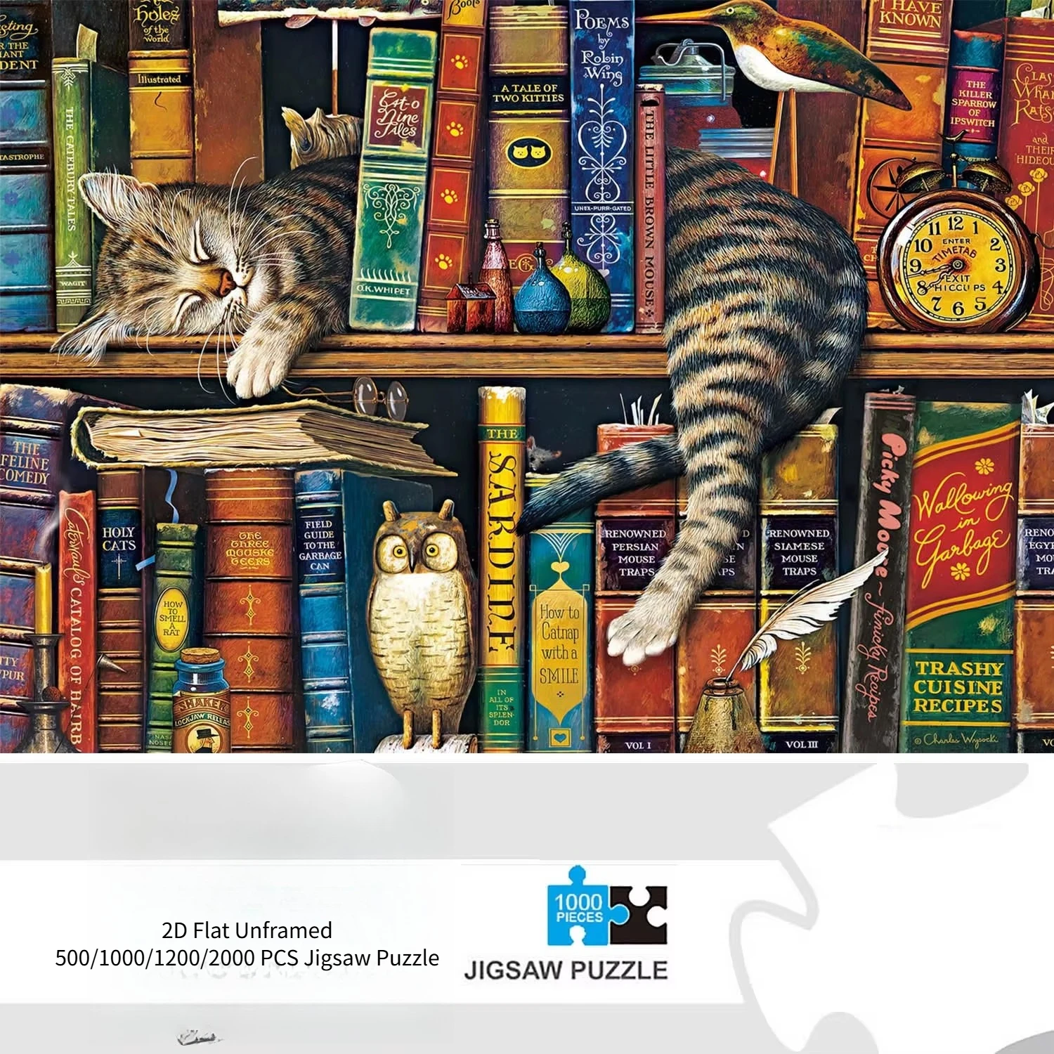 1000 Pieces Tally Cat Jigsaw Puzzles for Adults Home Decor Games Family Fun Floor Puzzles Educational Toys
1000 Pieces Tally Cat Jigsaw Puzzles for Adults Home Decor Games Family Fun Floor Puzzles Educational Toys
