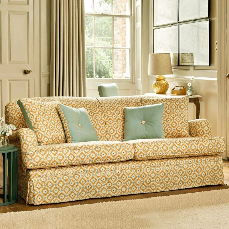 Pastoral printed solid wood sofa, living room, double lounge sofa, French retro atmosphere sofa
Pastoral printed solid wood sofa, living room, double lounge sofa, French retro atmosphere sofa