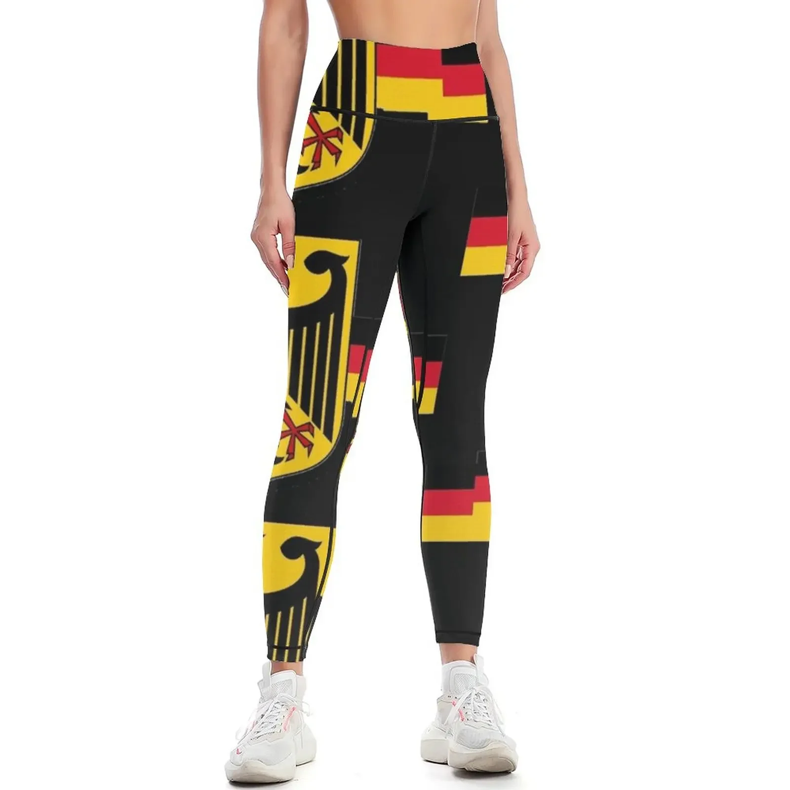 German Eagle on shield with German Flag Ribbon Leggings push up fitness sport set push up tights for Womens Leggings
German Eagle on shield with German Flag Ribbon Leggings push up fitness sport set push up tights for Womens Leggings