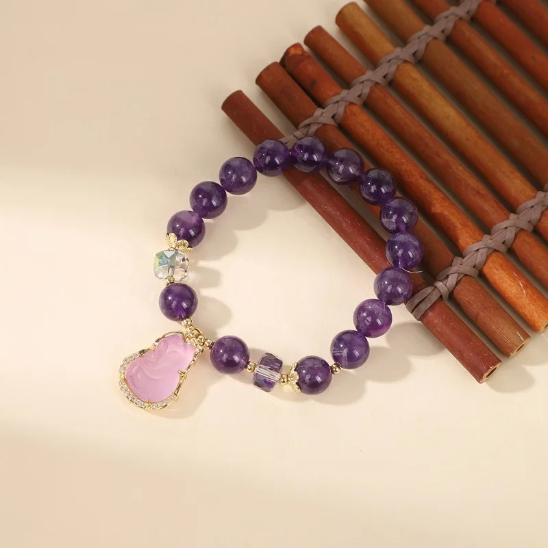 New Natural Amethyst Bracelet Micro-inlaid Fox Pendant Light Luxury Retro Temperament Fashion Versatile Women's Bracelet Jewelry
New Natural Amethyst Bracelet Micro-inlaid Fox Pendant Light Luxury Retro Temperament Fashion Versatile Women's Bracelet Jewelry