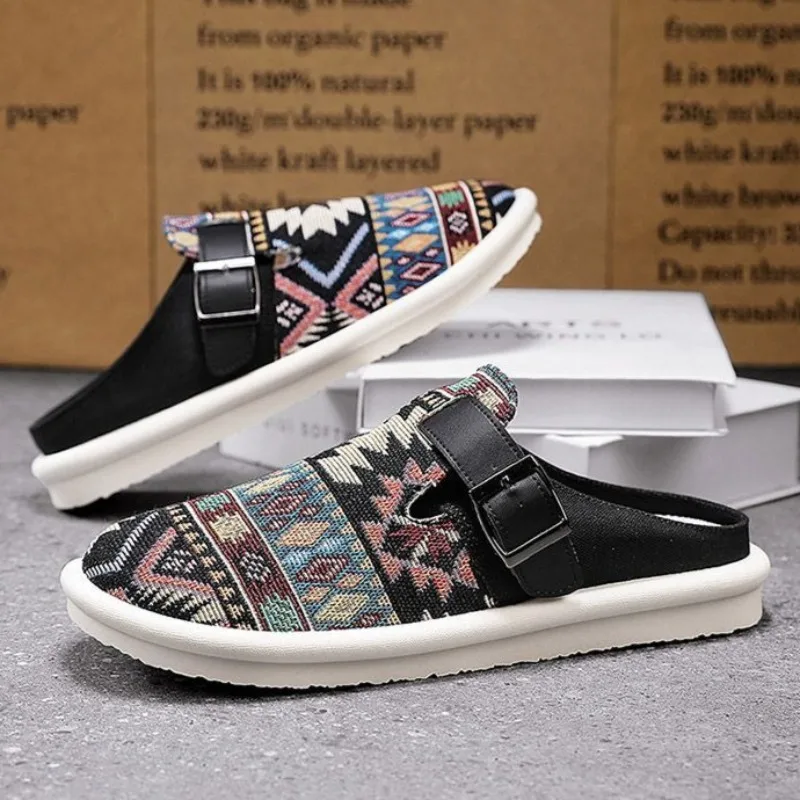 Men's Fashion 2026 Breathable Anti Odor Canvas Closed Toe Sandals Summer Casual Slip on Half Slippers Lazy Loafers Free Shipping
Men's Fashion 2026 Breathable Anti Odor Canvas Closed Toe Sandals Summer Casual Slip on Half Slippers Lazy Loafers Free Shipping