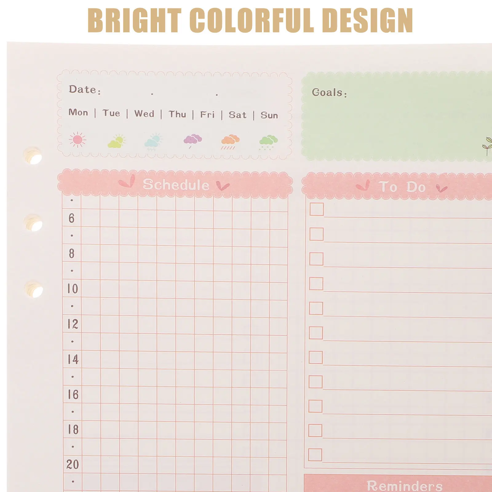 1Pcs Colorful A5 6 Holes Notebook Paper Refills for Spiral Notebook Planner Drawing Daily Use Office Travel Diary
1Pcs Colorful A5 6 Holes Notebook Paper Refills for Spiral Notebook Planner Drawing Daily Use Office Travel Diary