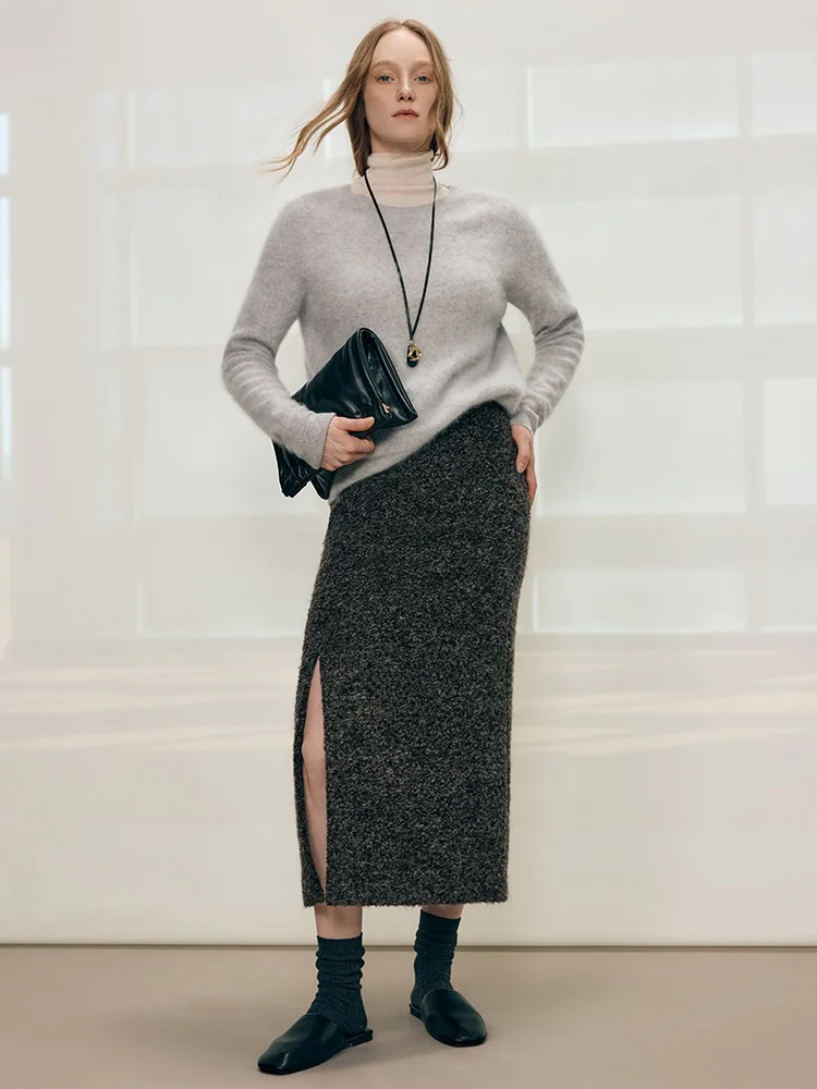 Asymmetric Mid-Waist Straight Leg Half Skirt Women's Bloggers Wool Blend Geometric Pattern Floor-Length Asymmetrical Skirt
Asymmetric Mid-Waist Straight Leg Half Skirt Women's Bloggers Wool Blend Geometric Pattern Floor-Length Asymmetrical Skirt