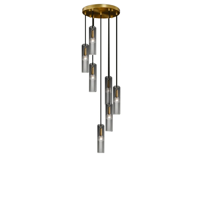 Copper Crystal Cylinder Pendant Ceiling Chandeliers Home-appliance Bronze Lamp For Stairwell High Ceiling Living Room Foyer
Copper Crystal Cylinder Pendant Ceiling Chandeliers Home-appliance Bronze Lamp For Stairwell High Ceiling Living Room Foyer