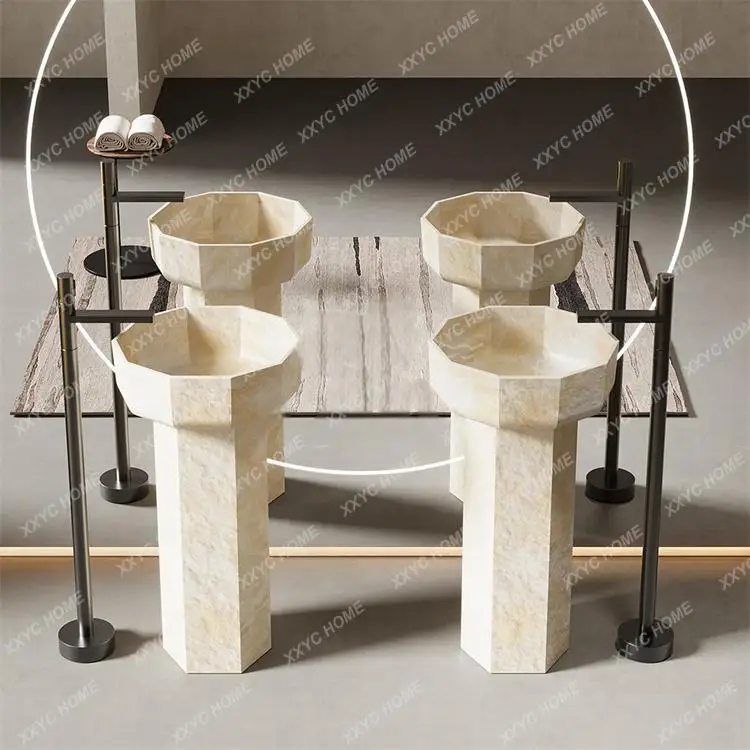 J Beige Travertine Pedestal Sink, Outdoor Freestanding Stone Basin For Villa Balcony, Stain Resistant & Durable, Customizable
J Beige Travertine Pedestal Sink, Outdoor Freestanding Stone Basin For Villa Balcony, Stain Resistant & Durable, Customizable