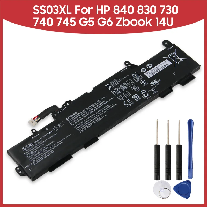 Сменный аккумулятор SS03XL для HP 840 830 730 740 745 G5 G6 HSTNN-LB8G Zbook 14U, перезаряжаемые батареи премиум-класса 4330 мАч
Сменный аккумулятор SS03XL для HP 840 830 730 740 745 G5 G6 HSTNN-LB8G Zbook 14U, перезаряжаемые батареи премиум-класса 4330 мАч