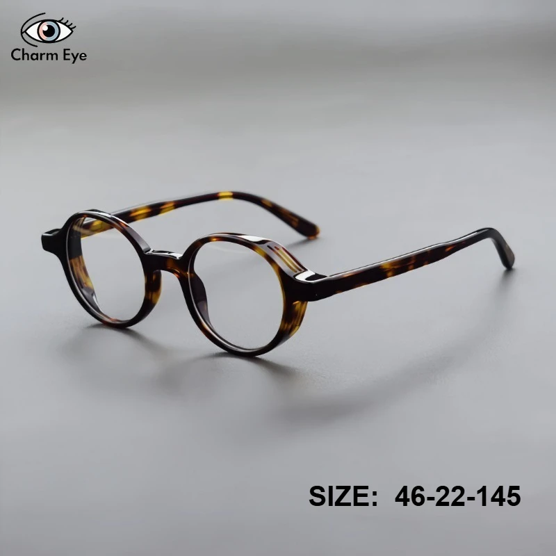 Retro Tortoise Shell Round Acetate Eyeglasses Frame Prescription Optical Glasses for Men Women Vintage Anti Blue Light Eyewear
Retro Tortoise Shell Round Acetate Eyeglasses Frame Prescription Optical Glasses for Men Women Vintage Anti Blue Light Eyewear