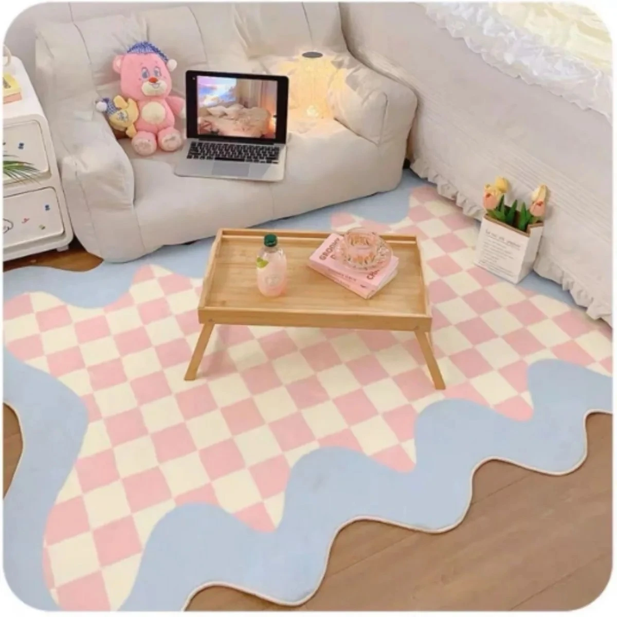 Modern Ins Cute Girl Room Decoration Bedside Rugs Antiskid Soft Living Room Carpet Home Decor Non-slip Mat for Kids Washable
Modern Ins Cute Girl Room Decoration Bedside Rugs Antiskid Soft Living Room Carpet Home Decor Non-slip Mat for Kids Washable