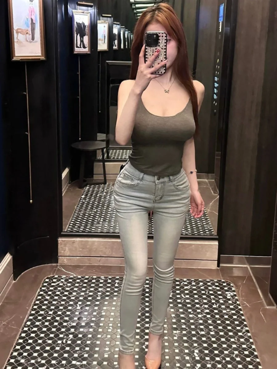 High Waist Stretchy Slimming Women's Jeans Dongda Gate Plump Hip Pencil Pants Cotton Stretch Denim Spring Autumn Faion
High Waist Stretchy Slimming Women's Jeans Dongda Gate Plump Hip Pencil Pants Cotton Stretch Denim Spring Autumn Faion