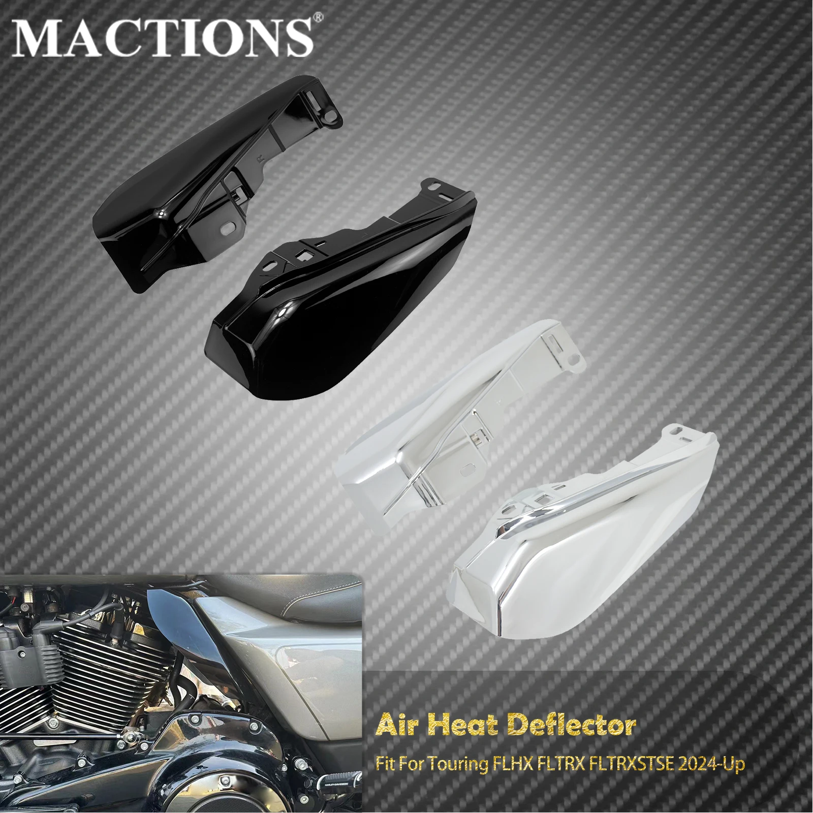 Motorcycle Air Deflector Mid-Frame Heat Shield Trim For Harley Touring CVO Road Street Glide FLTRX FLHX FLTRXSTSE 2024 2025
Motorcycle Air Deflector Mid-Frame Heat Shield Trim For Harley Touring CVO Road Street Glide FLTRX FLHX FLTRXSTSE 2024 2025