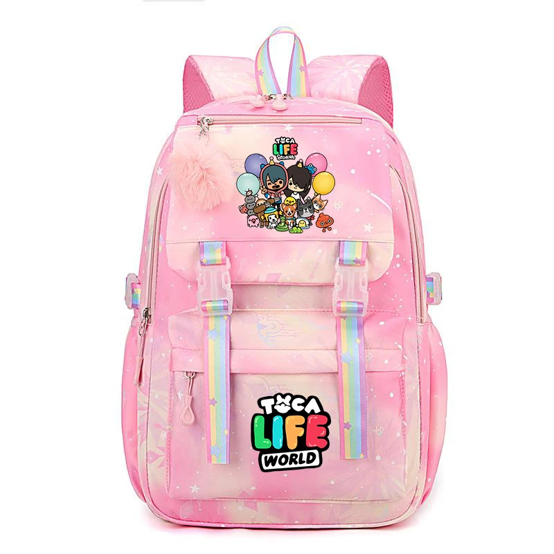 Toca Life World Cartoon School Bags Boys Girls Kawaii Backpack Primary Hight Quality Children's Backpack Back To School Gifts
Toca Life World Cartoon School Bags Boys Girls Kawaii Backpack Primary Hight Quality Children's Backpack Back To School Gifts