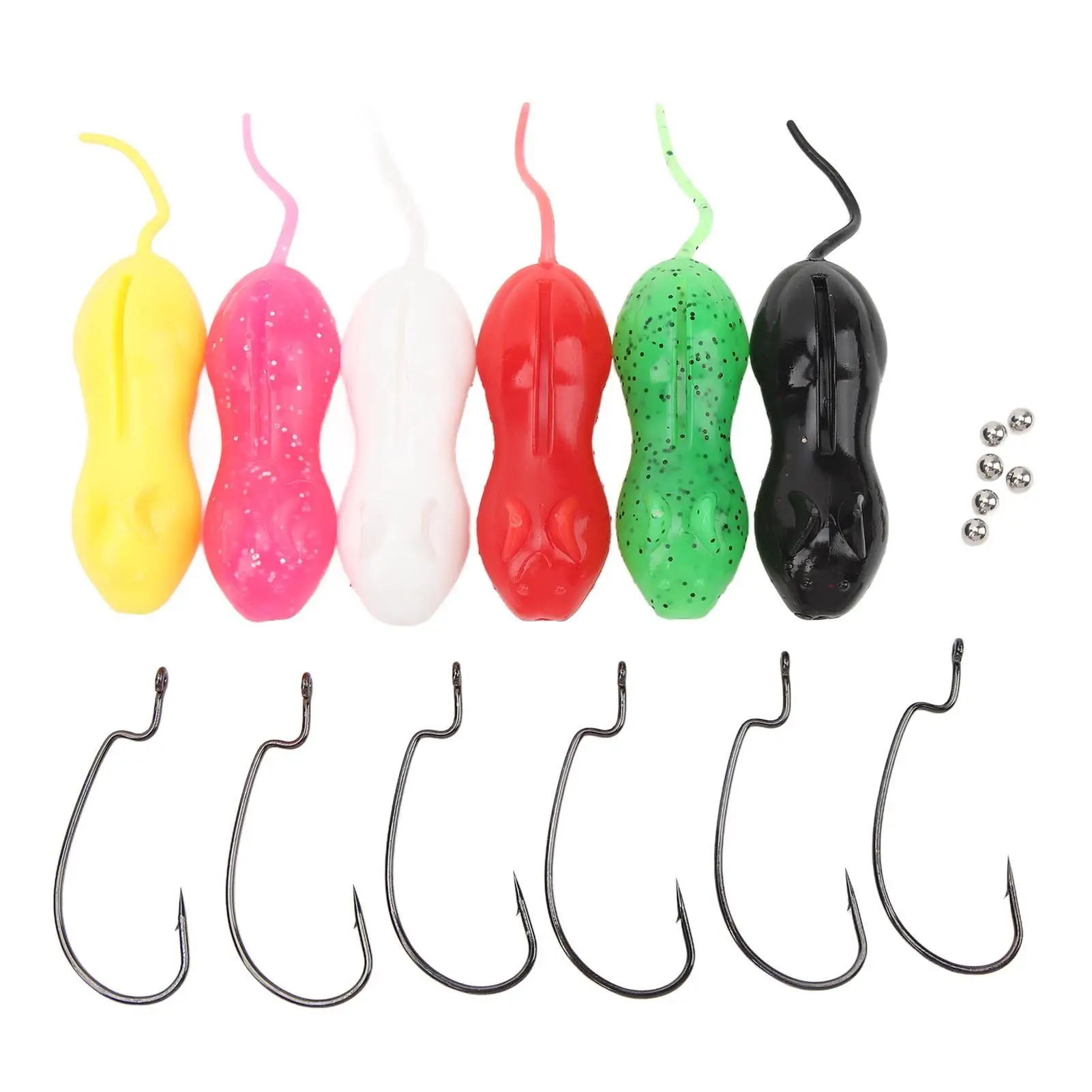6pcs 11cm 16g TPR Multi-Color Mouse Shape Fishing Lures for Sea Boat Fishing – Realistic Simulation
6pcs 11cm 16g TPR Multi-Color Mouse Shape Fishing Lures for Sea Boat Fishing – Realistic Simulation