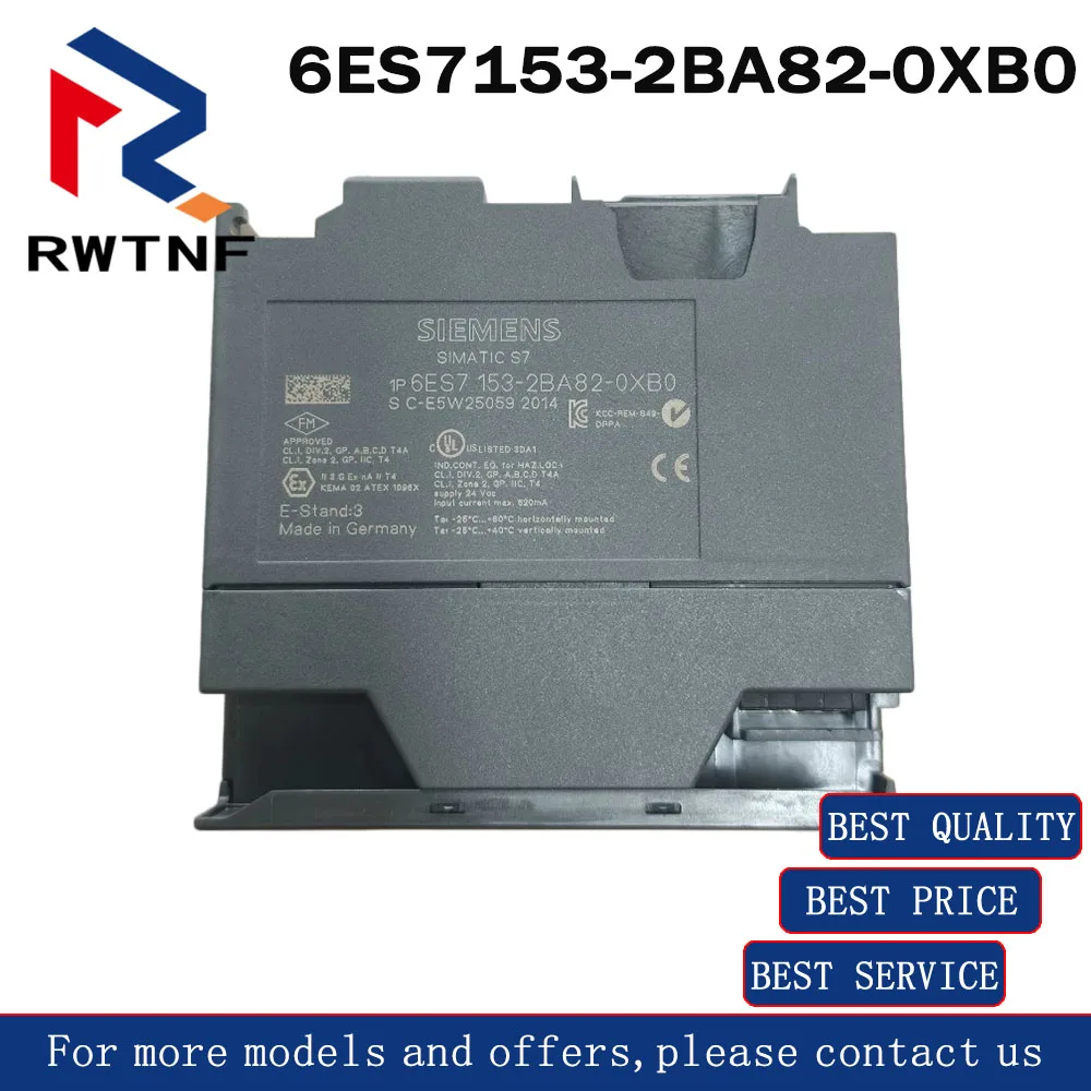 Brand New Genuine 6ES7153-2BA82-0XB0 SIEMENS ET200M 153 interface module, 100% Original warehouse stock
Brand New Genuine 6ES7153-2BA82-0XB0 SIEMENS ET200M 153 interface module, 100% Original warehouse stock
