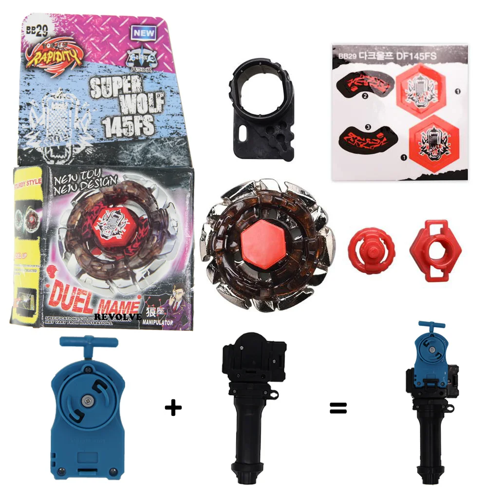 fang leone B-X TOUPIE BURST BEYBLADE GENUINE Dark Wolf DF145FS BB29 with grip +blue pull line
fang leone B-X TOUPIE BURST BEYBLADE GENUINE Dark Wolf DF145FS BB29 with grip +blue pull line