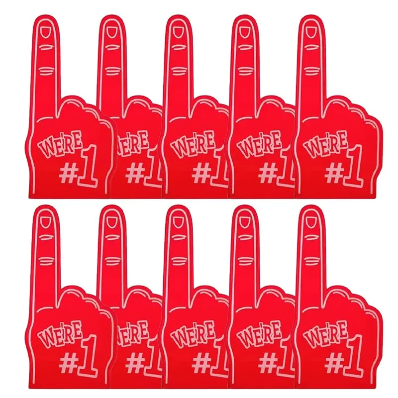 FSTE-Universal Large Foams Fingers Cheerleading Props Hand Sports Event Cheering Palm Party Props Number 1 Foam Fan Finger
FSTE-Universal Large Foams Fingers Cheerleading Props Hand Sports Event Cheering Palm Party Props Number 1 Foam Fan Finger