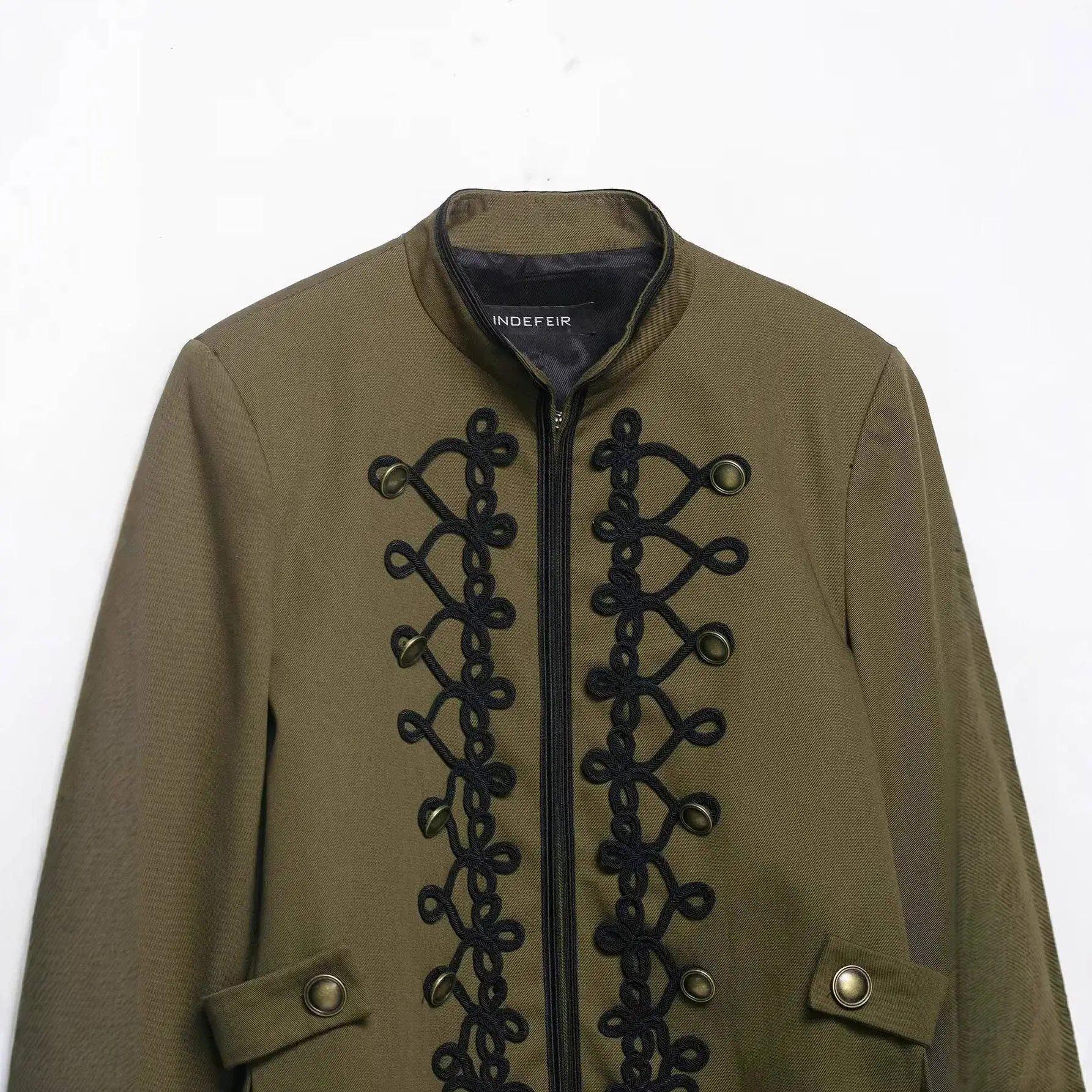 Fashionable Casual Women's Suit Jacket with Shoulder Pads And Rope Buckle Cross-Border Short Outerwear for Ladies
Fashionable Casual Women's Suit Jacket with Shoulder Pads And Rope Buckle Cross-Border Short Outerwear for Ladies
