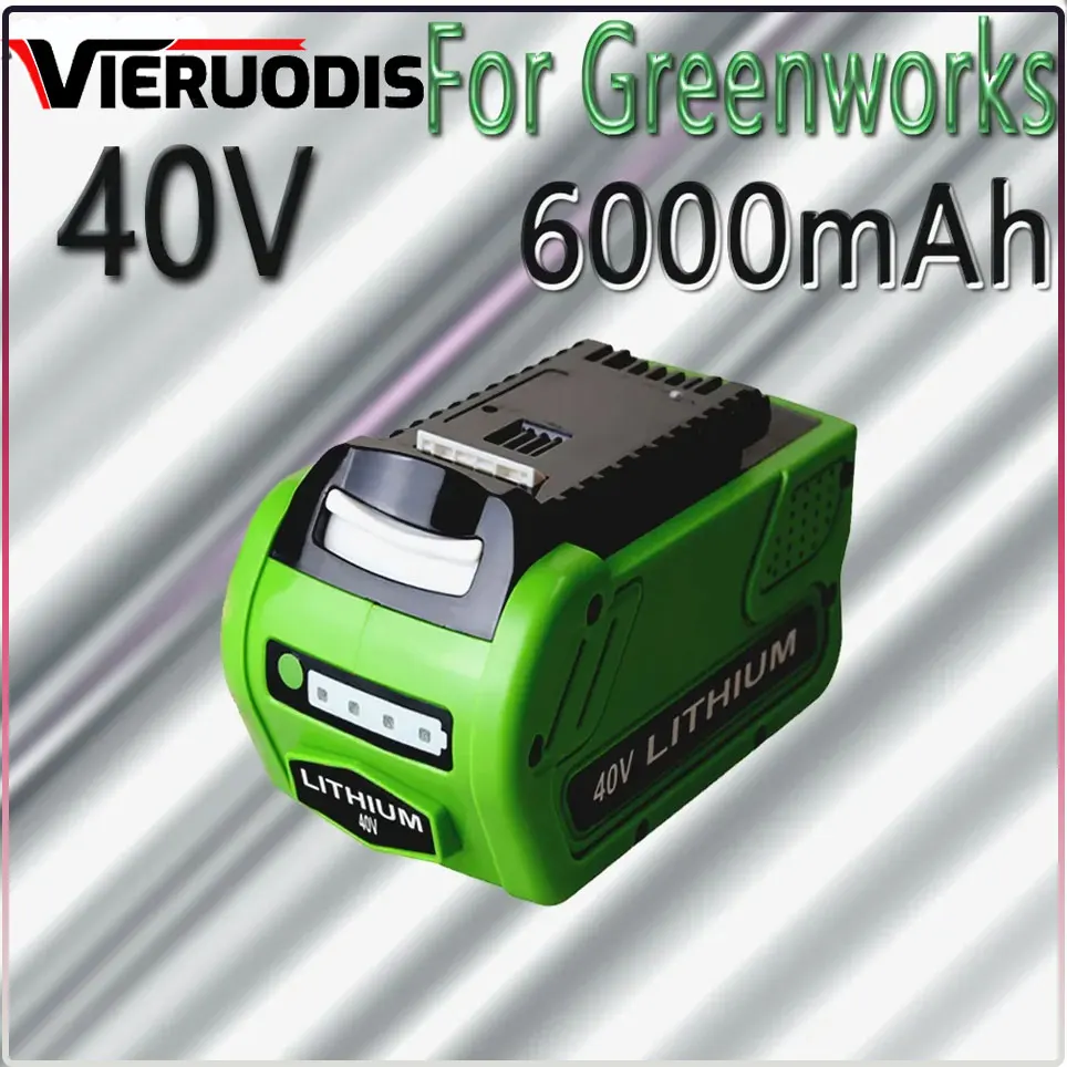 for GreenWorks 40V Replacement Battery 29462 29472 40V 6.0Ah Tools Lithium ion Rechargeable Battery 22272 20292 22332 G-MAX
for GreenWorks 40V Replacement Battery 29462 29472 40V 6.0Ah Tools Lithium ion Rechargeable Battery 22272 20292 22332 G-MAX